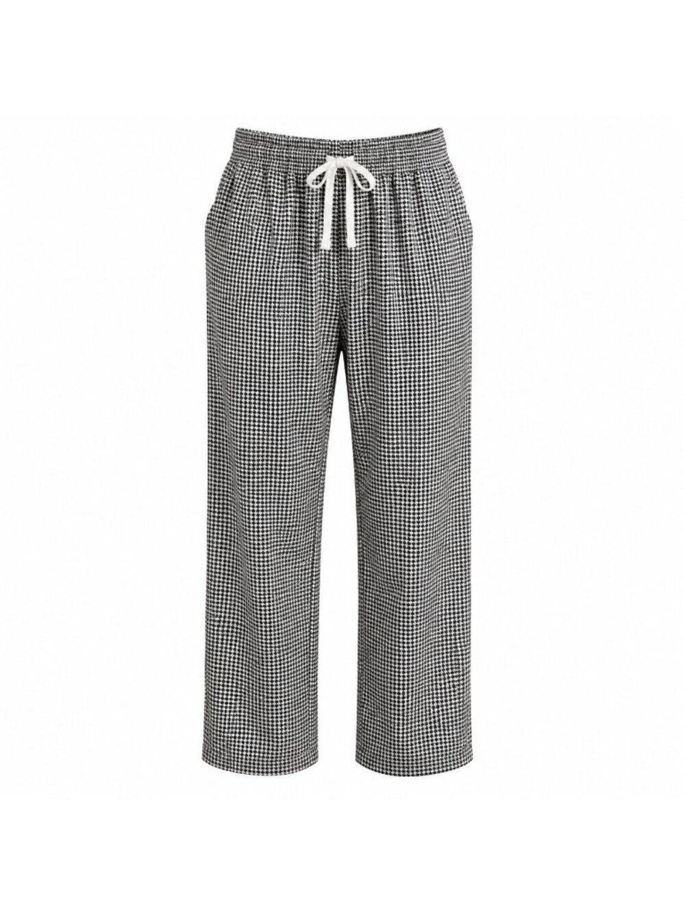 Uncommon Threads Women’s Houndstooth Lounge Pants Black White Size SM